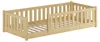 Kinderbett, Holzbett 90x200 mit Rundumsicherung Kiefer Produktbild-Vorschau 1