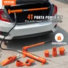 A car trunk is open, showing a hydraulic porta power kit inside and laid out on the ground. Anteprima dell’immagine prodotto