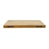 Wandregal Eiche massiv 70x22x4 cm mit gerade Kante – Produktbild-Vorschau 4