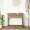 vidaXL Konzolový stolík so zásuvkami Artisan dub Náhľad obrázku produktu 3
