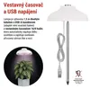LED GROW pěstební lampa 5 W, časovač, bílá Náhľad obrázku produktu