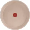 The bottom view of a round pan with a red logo in the center. Podgląd zdjęcia produktu