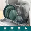 Set di stoviglie in Vetroceramica verde, 18 pezzi, per 6 Anteprima dell’immagine prodotto 4