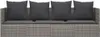 vidaXL Outdoor-Loungebett mit Kissen Grau Poly Rattan Produktbild-Vorschau 3