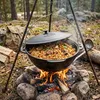 Premium Gusseisen Kazan 15L Schwenktopf Plov mit Bügel und Produktbild-Vorschau 6