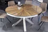 riess-ambiente Runder Esstisch BARRACUDA 140cm braun Teak Produktbild-Vorschau 3