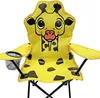 Kinder Anglersessel Gelb mit Getränkehalter und Tasche Motiv Giraffe Produktbild-Vorschau