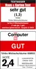 The image contains two separate marketing badges for a Tchibo milk frother, one from "Haus & Garten Test" and another from "Computer Bild". Produktbild-Vorschau
