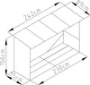 Wiata na drewno G21 WOH 335 - 242 x 89 cm, antracytowa Podgląd zdjęcia produktu 4