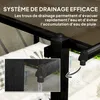Outsunny Pergola jardin extérieur en aluminium 3 x 3 m Voir les images du produit 7