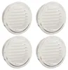vidaXL Grilles d'aération, 4 pièces, argent, 150 mm, acier Voir les images du produit 1