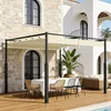 Ikodm Pergola 3 x 3 m Impermeabile Stabile Resistente Anteprima dell’immagine prodotto 10