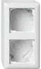 GIRA 106203 AP-Gehäuse 2f+ Rahmen Standard 55 Reinweiß Produktbild-Vorschau 1