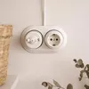 Aufputz Porzellan Retro Rotary Taster I QR1 weiß Produktbild-Vorschau 11