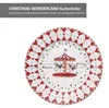 4x Talerz na ciasto Christmas Wonderland różne dekoracje Podgląd zdjęcia produktu 6