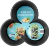Čierny plastový záhradný kvetináč, kaskádový, 4-poschodový, Náhľad obrázku produktu 8