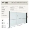 tectake® Seitenmarkise 180 x 300 cm ausziehbar, mit Produktbild-Vorschau 5