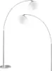 Bogenstehlampe, Metall, Acryl, weiß, E27, H 180 cm Produktbild-Vorschau 12