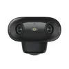 A black security camera with two lenses and a central sensor. Produktbild-Vorschau