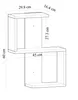 Skye Decor, Octa - White, Wandregale, Weiß, 29,8 x 60 x Produktbild-Vorschau 5