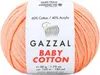 Gazzal Baby Baumwolle Wolle 50g Pfirsich - Weich, Langlebig Produktbild-Vorschau 1