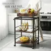 tectake® Servierwagen Worcester 65 x 41,5 x 87 cm Produktbild-Vorschau 8