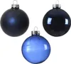 21er Set Glas Weihnachtskugeln, Marineblau, 5/6/7 cm, Matt Produktbild-Vorschau 3
