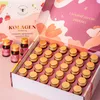 A box of collagen supplements with small bottles and a decorative interior. Produktbild-Vorschau