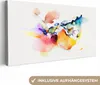 MuchoWow® - Leinwandbilder - Aquarell - Regenbogen - Produktbild-Vorschau 1