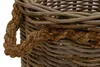 KRINES HOME Großer Pflanzkorb Holzkorb rund Grau Natur Produktbild-Vorschau 4