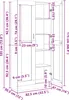 vidaXL Černá knihovna dubového vzhledu 82,5 x 30,5 x 185 cm Náhled obrázku produktu 8