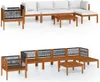 vidaXL 5-tlg. Garten-Lounge-Set mit Kissen Cremefarbenes Produktbild-Vorschau 15