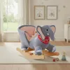 Éléphant à bascule en peluche à partir de 12 mois - gris Voir les images du produit 9