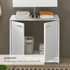 SMASH Badezimmer Waschbeckenunterschrank Weiß matt 63x55x29 Produktbild-Vorschau 4