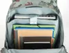 The inside of a backpack filled with school supplies. Produktbild-Vorschau
