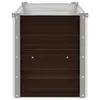 vidaXL Lit surélevé de jardin brun 100 x 40 x 45 cm Acier Voir les images du produit 5
