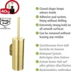 WENKO Turbo-Loc® WC-Garnitur Mod. Orea Gold Matt Produktbild-Vorschau 3