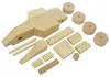 EDUPLAY 800188 Holz Rennauto zum Basteln, natur, 16-teilig Produktbild-Vorschau 2