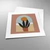 Poster - Poster ohne Rahmen - Minimalistisch Fenster Blume Produktbild-Vorschau 3
