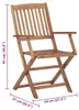 vidaXL Klappbare Gartenstühle 6 Stk. mit Kissen Massivholz Produktbild-Vorschau 7