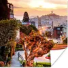 MuchoWow® Poster Stadt - Garten - Licht 50x50 cm - Produktbild-Vorschau 1