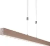 A modern wooden LED pendant light fixture. Produktbild-Vorschau