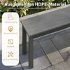 COSTWAY Gartenbank wetterfest, 3-Sitzer Sitzbank aus Produktbild-Vorschau 5