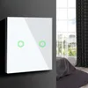 Smart WiFi 2-Fach Touch Lichtschalter Kompatibel mit Tuya Produktbild-Vorschau 2