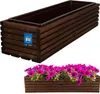 KOTARBAU® drevený kvetináč 64x20cm s vnútorným kvetináčom Náhľad obrázku produktu 1