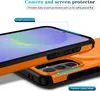 Close-up view of a phone case, highlighting its protective features for the camera and screen. Produktbild-Vorschau