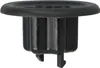A black plastic component with ribbed sides and a flange at the top. Produktbild-Vorschau
