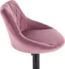 Designerski stołek barowy - Velvet - Rosé - Ergonomiczny - Podgląd zdjęcia produktu 3