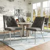 AIORBER Esszimmerstuhl, 4er-Set, Samt, silberne Produktbild-Vorschau 2
