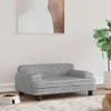 vidaXL Hundebett Hellgrau 70x45x30 cm Samt Produktbild-Vorschau 2